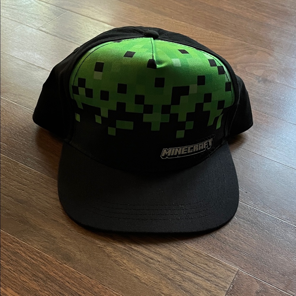 Minecraft Kids Creeper Hat - Black and Green